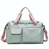 Waterproof Gym Bag for Travel - Size l - Light Grey - Extra Image