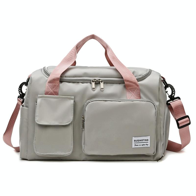 Waterproof Gym Bag for Travel - Size l - Light Grey
