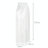 Waterproof Hanging Storage Bag for Dustproof Organization - White - Side View