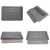 Multifunctional Laptop Bag Stand - Fits 13.3-14 Inches - Black - Gray - Top-Down View