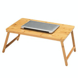 Foldable Laptop Table with Card Slot - Simple and Lazy Design - 45-Degree Angle