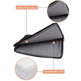 Travel Laptop Sleeve Bag - Portable Carry Case - Grey - 13-14 Inch