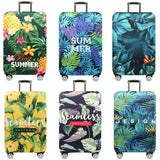 Stretchy Luggage Dust Cover - Durable & Protective - Size l - Tropical Pineapple - M - Front View