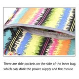 Portable Menstrual Liner Bag - Meadow Frequency 14 Inch - Rear View