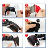 Anti-slip Protective Sticker for Sony Ps5 Game Handle - Black - Low Angle