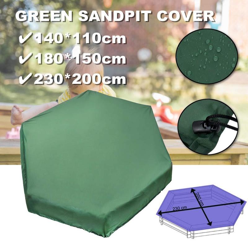 Hexagonal Bunker Toy Cover - 180x150cm - Uv Dust and Waterproof - Green