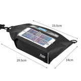 Waterproof Crossbody Phone Bag Tteoobl Touch Screen Chest Bag Paste Model - White - Top-Down View