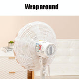 18-inch Cartoon Children's Electric Fan with All-inclusive Mesh Protection Net and Anti-pinch Hand Cover - Little Gray Wolf - Low Angle
