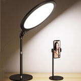 26cm Live Broadcast Beauty Light Bracket - Medium Version & Black Desktop Photography - 45-Degree Angle