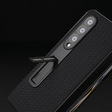 For Samsung Galaxy Z Fold4 5G Premium Leather Phone Case With Holder - Luxury Design - Night Green - Extra Image