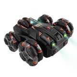 360-degree Swing Arm Rc Car - Double Control 2.4g Multifunctional Five-wheeled - Black - Extra Image