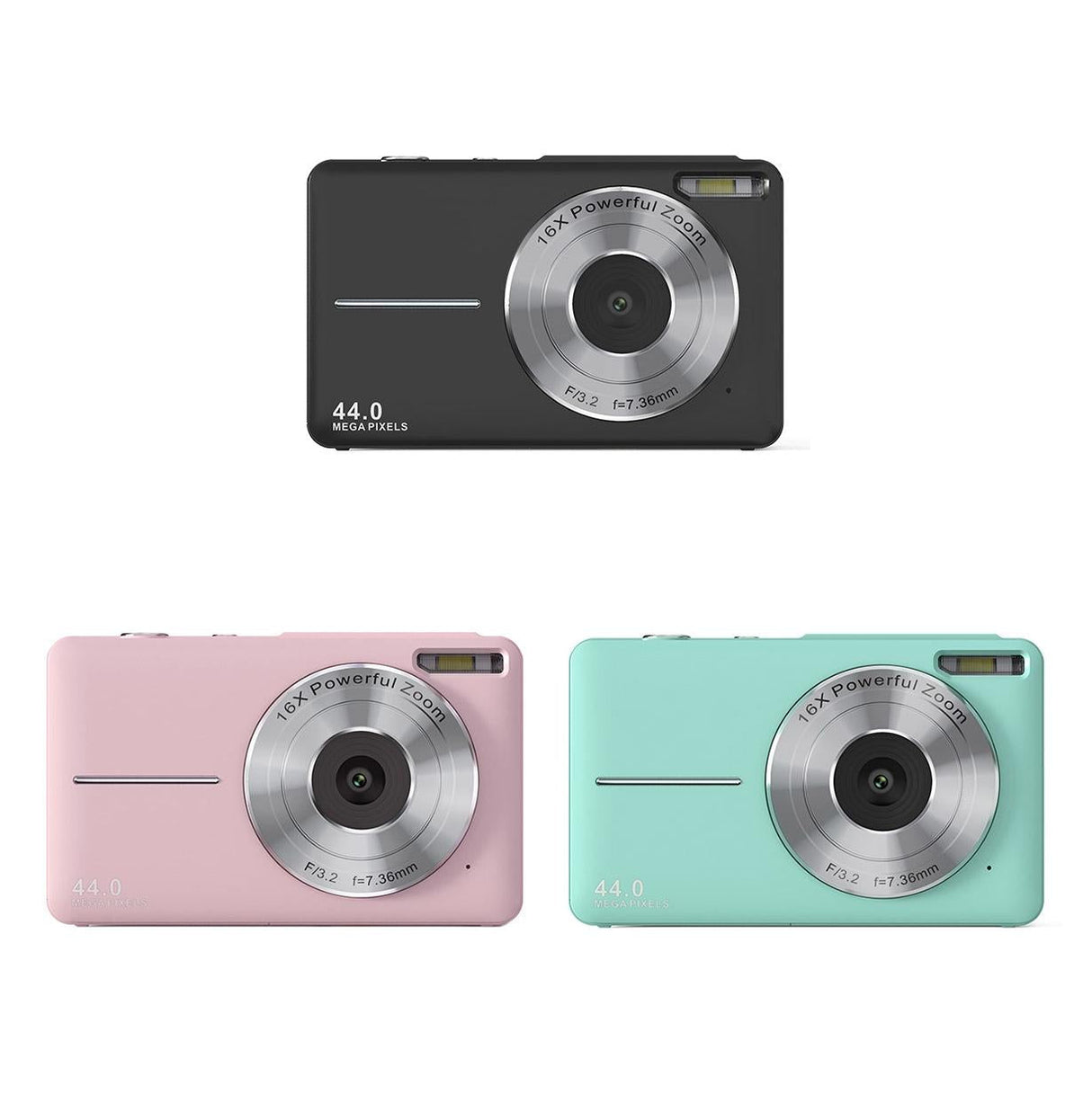 Mini Children Photography Camera - 2.4-inch Hd 16x Zoom - Black+32G