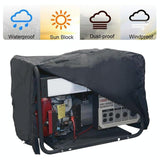 Waterproof Generator Cover - 81x61x61cm - Black Oxford Cloth - 45-Degree Angle