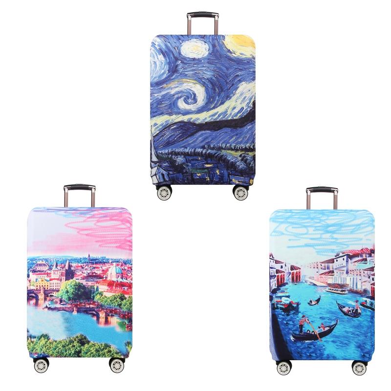Wear-resistant Dust-proof Luggage Compartment Protective Cover - Size m - Starry Sky