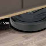 Efficient Household Hair Cleaner - Smart Sweeping Robot - Black - Close-Up Angle