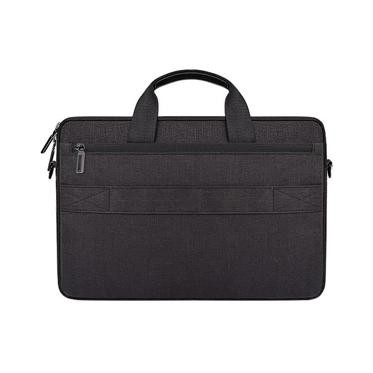 14.1 Inch Laptop Carrying Bag with Shoulder Strap - Handheld Briefcase Style - Black