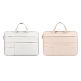 15.6 Inch Waterproof Laptop Bag - Wearable - Creamy-White