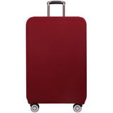 Stretch Luggage Protective Cover - Durable & Dust-proof - Size l - Wine Red - Extra Image
