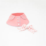 Pet Accessories Dog Small Shawl Bib Saliva Towel Triangle Scarf - Size L - Light Blue - 45-Degree Angle