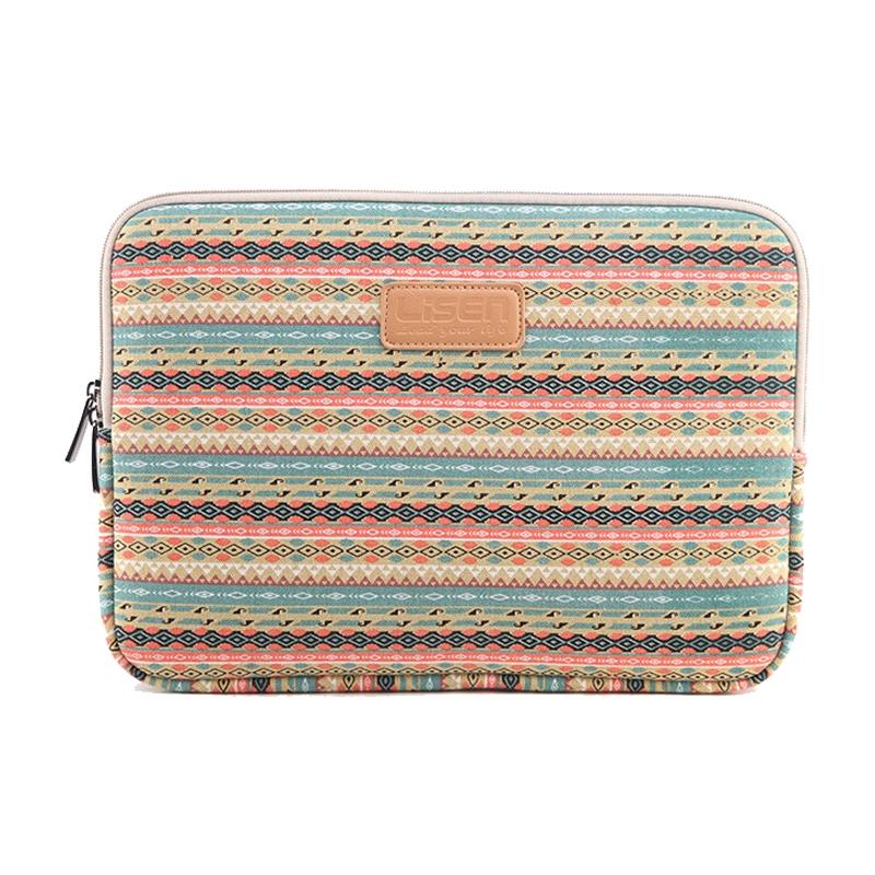 13 Inch Lingge Laptop Liner Bag - Pattern Design - Green Pattern Diamond Lattice