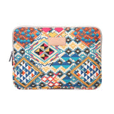 13 Inch Lingge Laptop Liner Bag - Pattern Design - Green Pattern Diamond Lattice