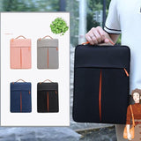 Travel Laptop Sleeve Bag - Portable Carry Case - Grey - 15-16 Inch - Side View