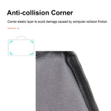 Travel Laptop Sleeve Bag - Portable Carry Case - Grey - 15-16 Inch - Close-Up Angle