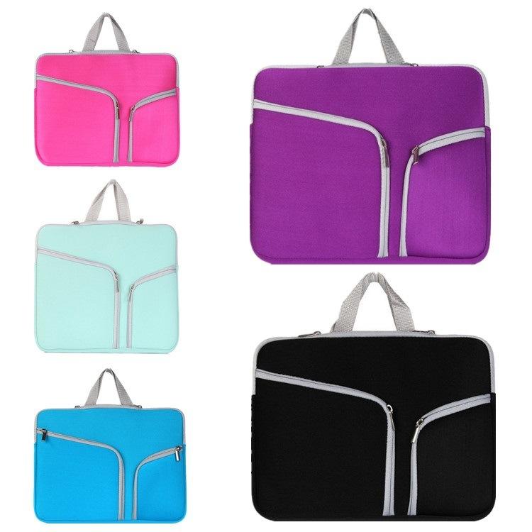 14 Inch Multi-Pocket Laptop Liner Bag For Diving Material - Blue