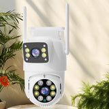 Outdoor Wifi Camera With 4Mp Resolution And Two-Way Voice Ip66 Waterproof White - Side View