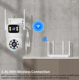 Outdoor Wifi Camera With 4Mp Resolution And Two-Way Voice Ip66 Waterproof White - Top-Down View