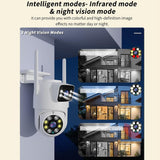 Outdoor Wifi Camera With 4Mp Resolution And Two-Way Voice Ip66 Waterproof White - Rear View