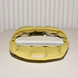 Lightweight Cotton Embroidery Inner Bag for Protection - Yellow Green - 15.6-16 Inch - 45-Degree Angle