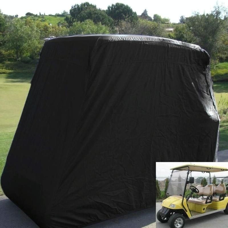 Waterproof Golf Cart Scooter Cover - 285x122x168cm - Black