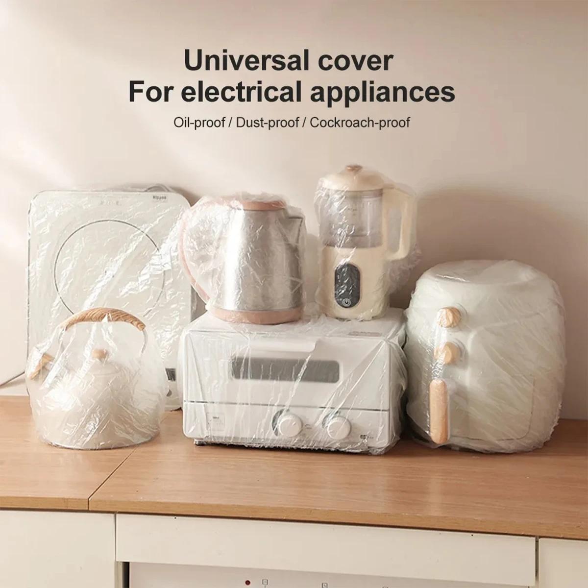 10-pack Disposable Dust Covers for Electric Cooker and Oven - 120x120cm White - 90X110Cm
