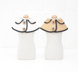 Dog Shawl Saliva Towel Scarf Pet Bow Tie Jewelry Accessories - Size L - Khaki - Rear View