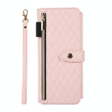 For Samsung Galaxy Z Fold4 5G Foldable Diamond Lattice Phone Case - White - Side View