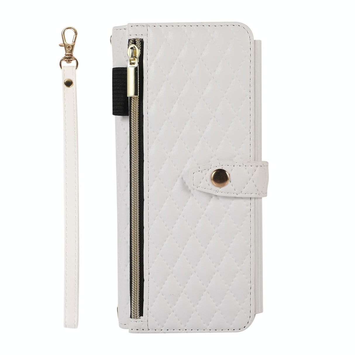 For Samsung Galaxy Z Fold4 5G Foldable Diamond Lattice Phone Case - White