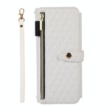 For Samsung Galaxy Z Fold4 5G Foldable Diamond Lattice Phone Case - White - Extra Image