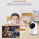 Wireless Baby Camera - No Temp / Humidity Sensor - White - Rear View