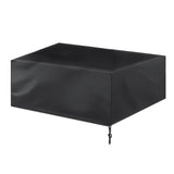 Water-repellent Billiard Table Cover - 287x155x82cm - Black - Front View