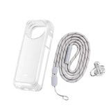Clear Soft Tpu Protective Case for Insta360 X4 - 1.5mm Thickness - Transperant - With Neck Strap