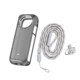 Clear Soft Tpu Protective Case for Insta360 X4 - 1.5mm Thickness - Transperant - With Neck Strap