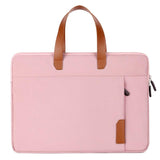 Lightweight Laptop Liner Bag - Fits 15 / 15.4 / 15.6 Inch - Portable - Pink - Front View