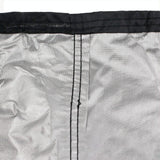 Waterproof Outdoor Bench Cover - Fits 4 Seats - 190x66x89cm - Black / Silver - 45-Degree Angle
