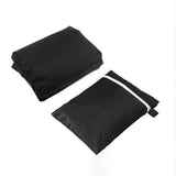 Waterproof Outdoor Bench Cover - Fits 4 Seats - 190x66x89cm - Black / Silver