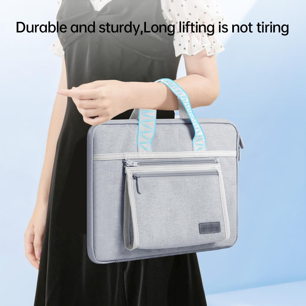 Portable Oxford Laptop Bag - Durable Fabric Multiple Colours - Dark Blue