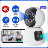 Waterproof Smart Wifi Camera With 4Mp Zoom - Hd Indoor White - Side View