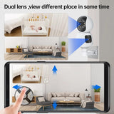 Waterproof Smart Wifi Camera With 4Mp Zoom - Hd Indoor White - Close-Up Angle