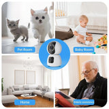 Waterproof Smart Wifi Camera With 4Mp Zoom - Hd Indoor White - Extra Image