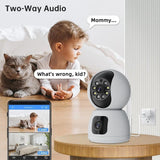 Waterproof Smart Wifi Camera With 4Mp Zoom - Hd Indoor White - Extra Image
